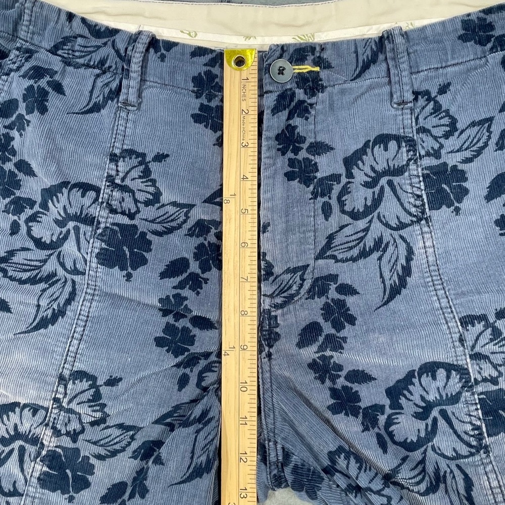 Tommy Bahama Blue Floral Corduroy Relaxed Shorts Mens 38 - Picture 7 of 9